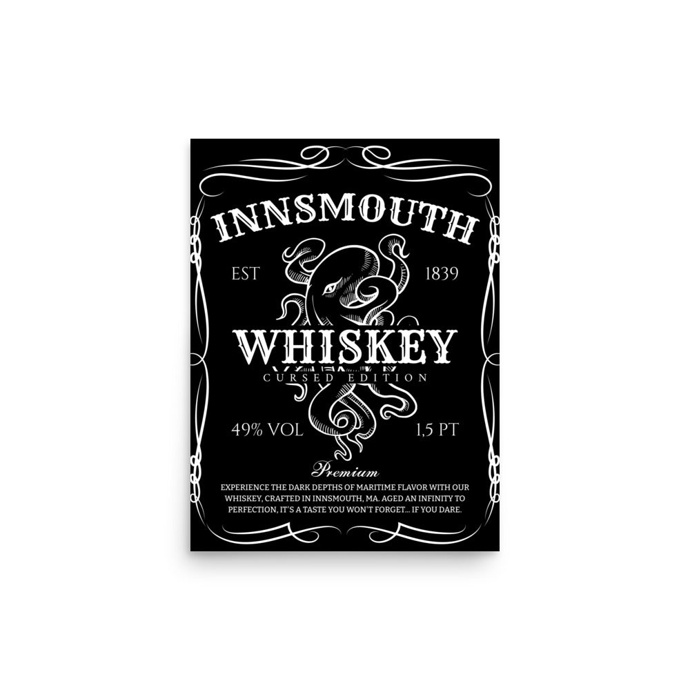 Innsmouth Whisky Label Lovecraft Poster
