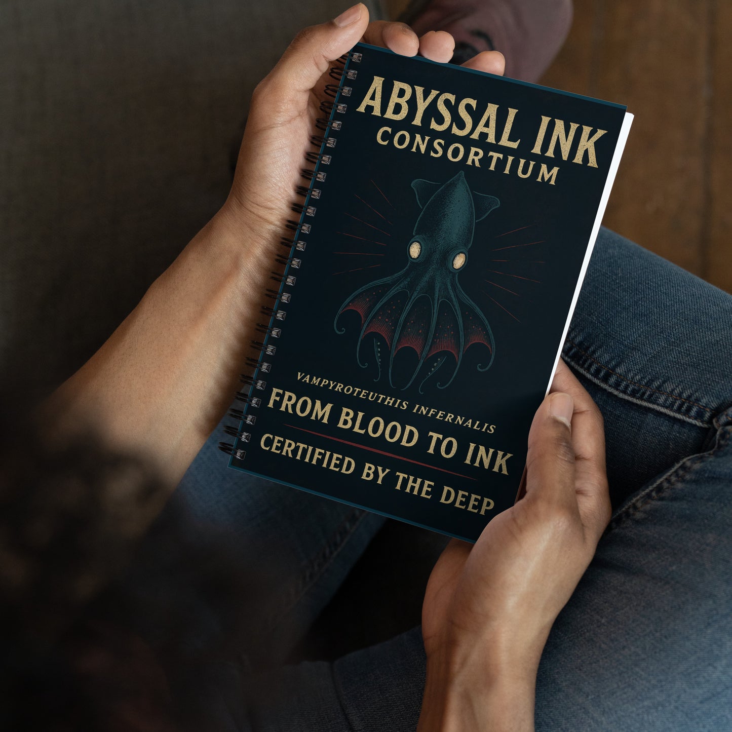 Abyssal Ink Consortium – Du sang à l'encre Cahier à spirale