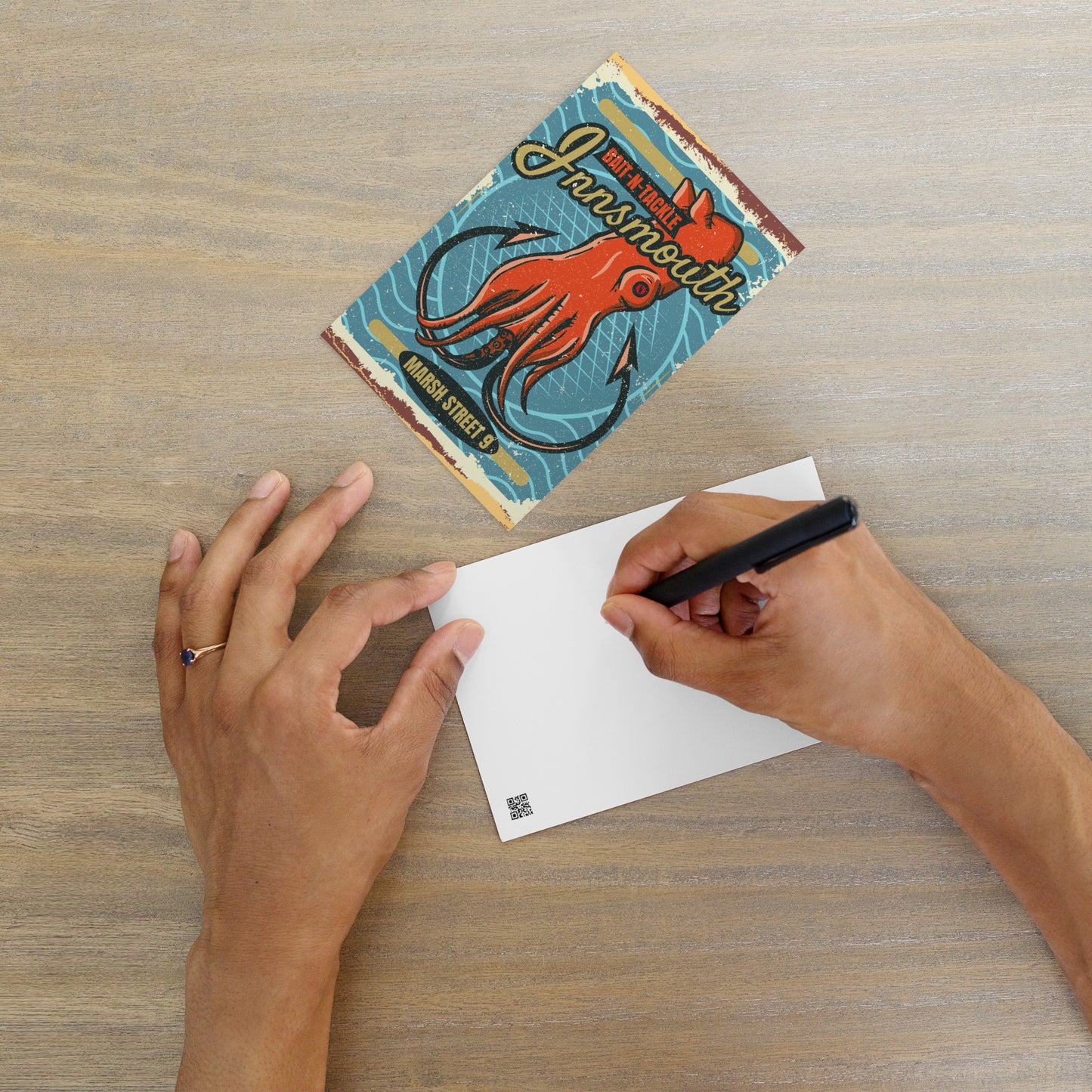 Innsmouth Köder und Tackle Angeln Lovecraft Standard Postkarte