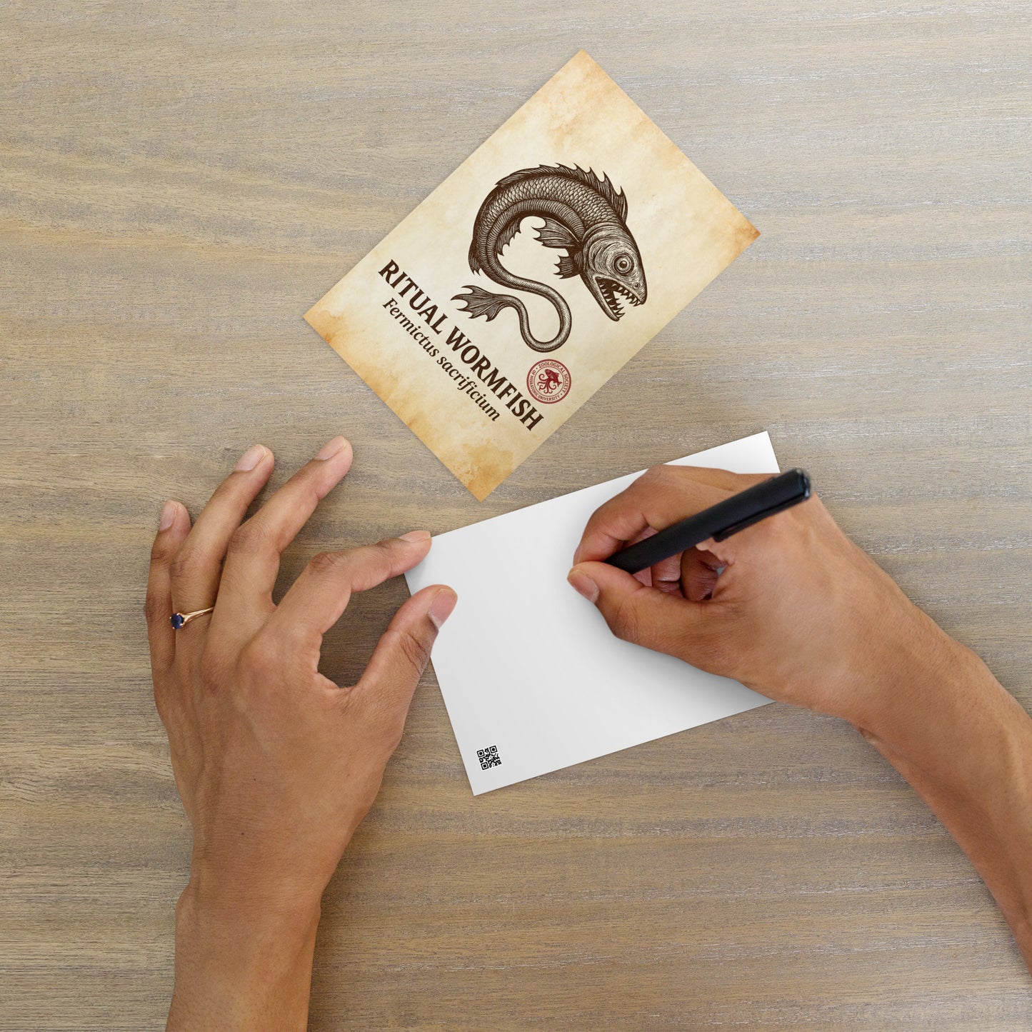 Ritual Wormfish - Lovecraftian Biologie Standard Postkarte