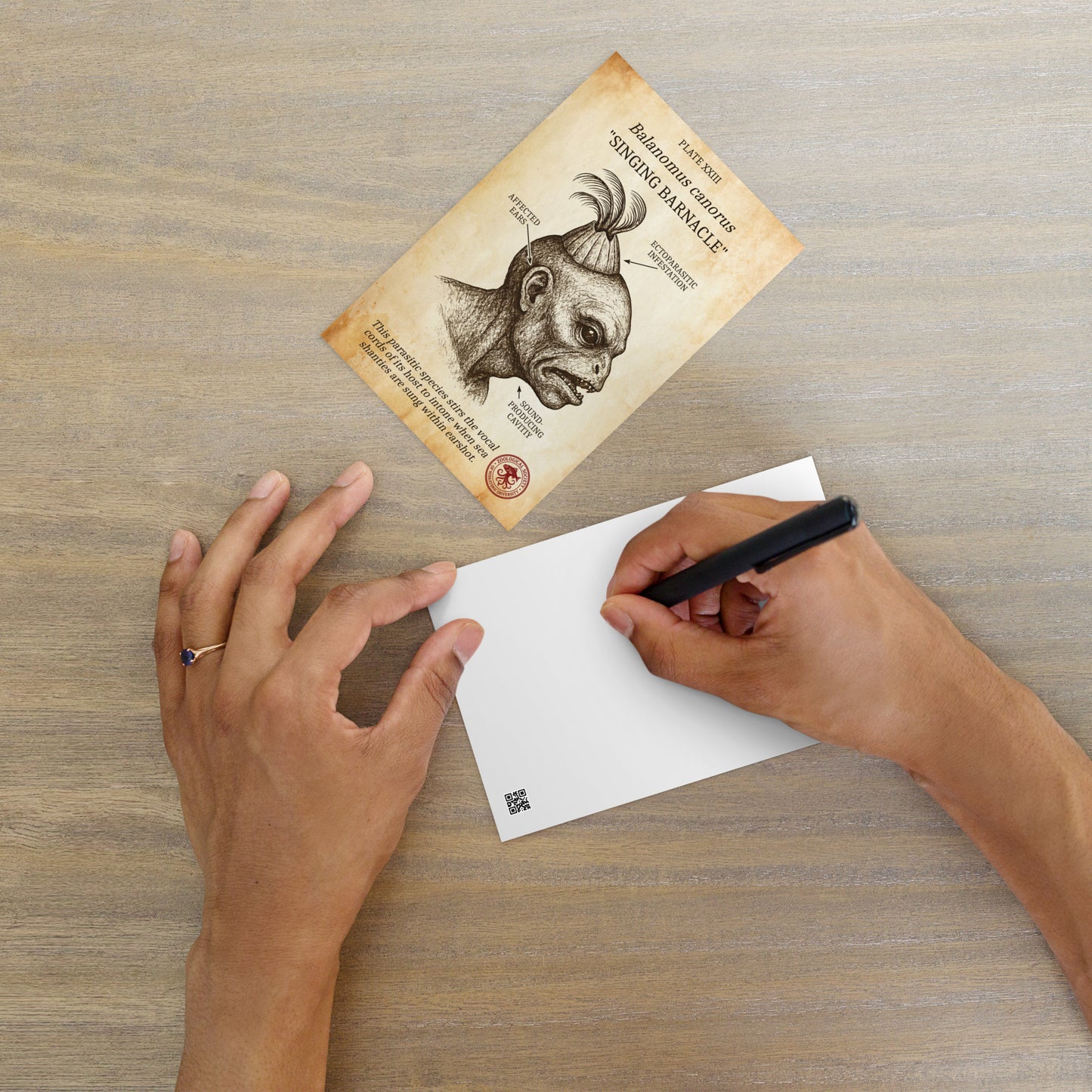 Die singende Seepocke - Lovecraftsche Biologie Standardpostkarte