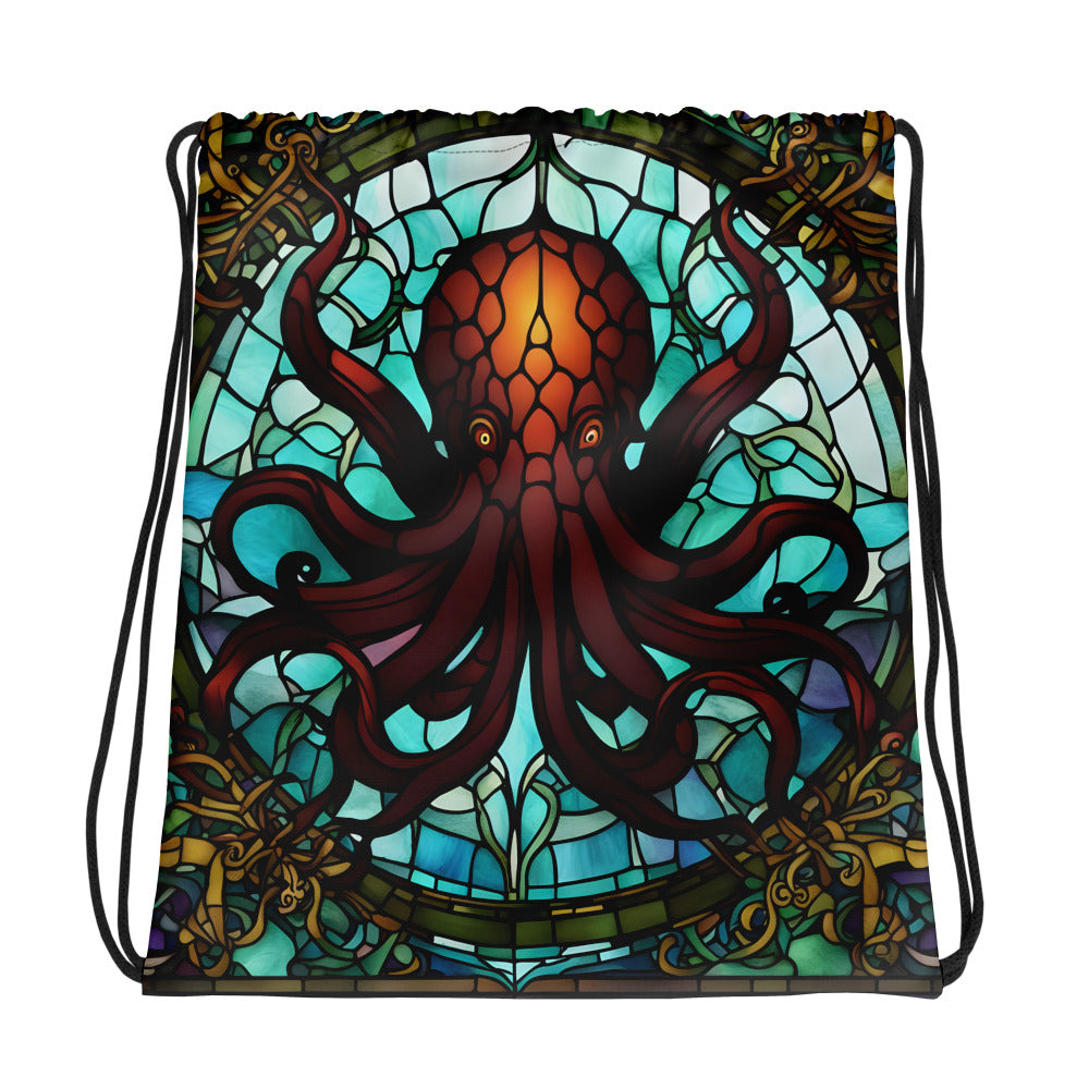 Sac à cordon vitrail Cthulhu