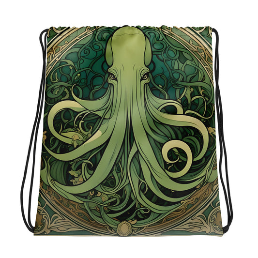 Cthulhu Art Nouveau Drawstring bag