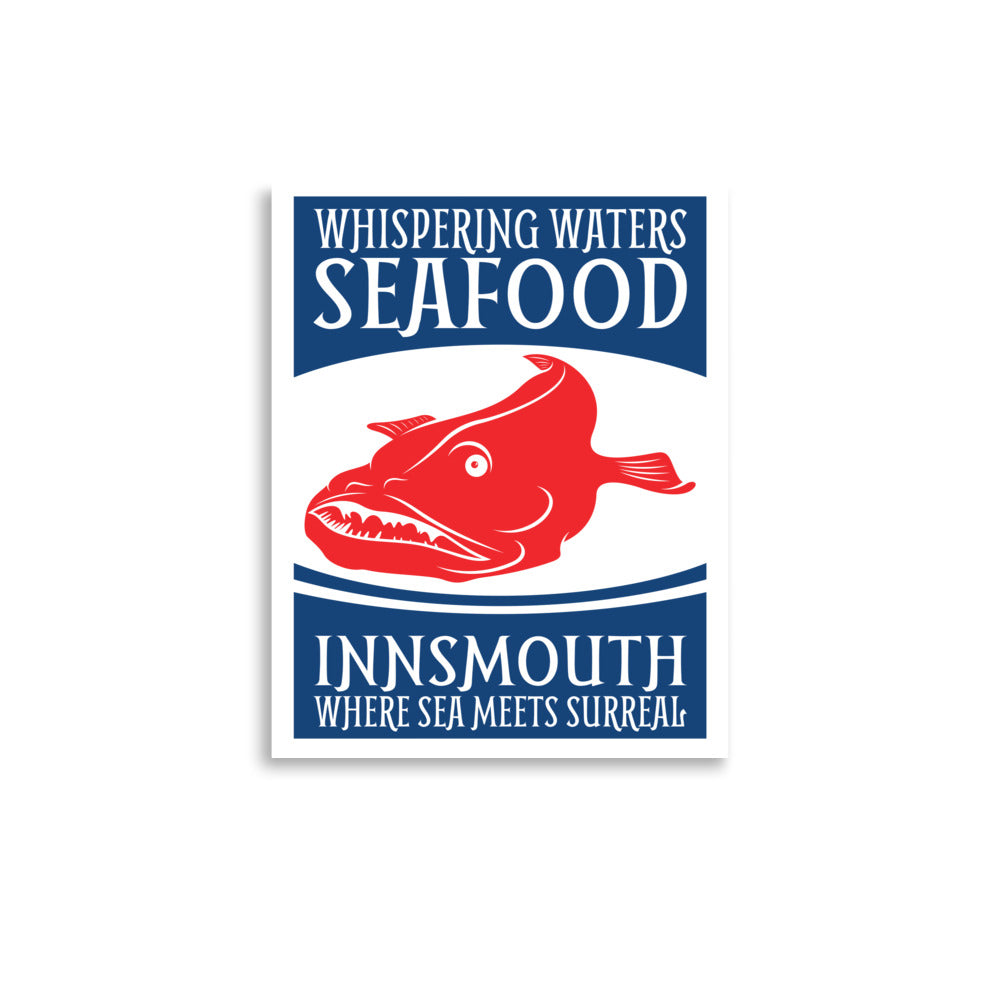 Póster Whispering Waters Mariscos Innsmouth