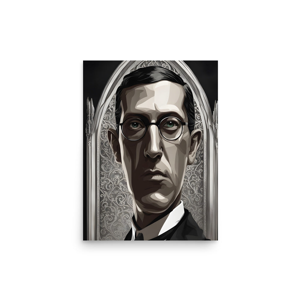 Retrato gótico de Lovecraft Póster