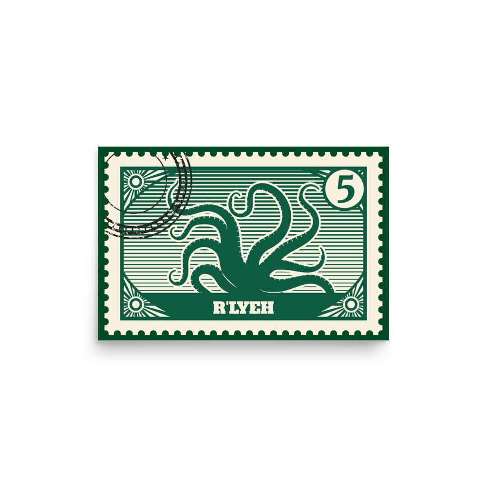 Sello postal de R'lyeh Póster