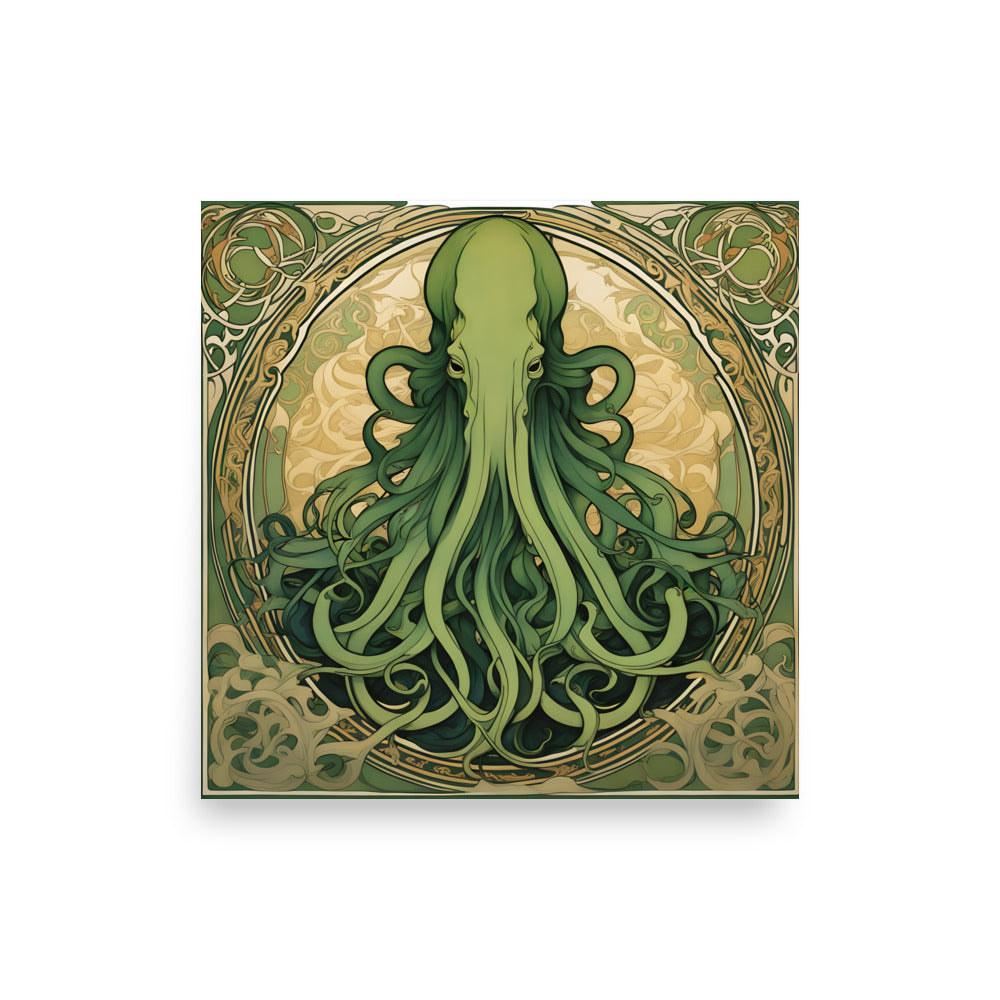 Póster Art Nouveau de Cthulhu