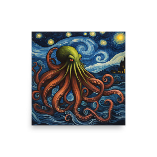 Postimpresionismo de Cthulhu Póster