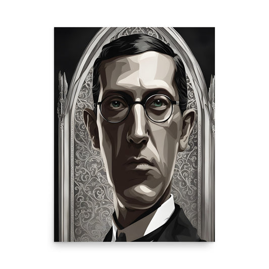 Retrato gótico de Lovecraft Póster