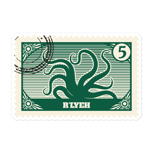 R'lyeh Post Stamp Bubble-free stickers