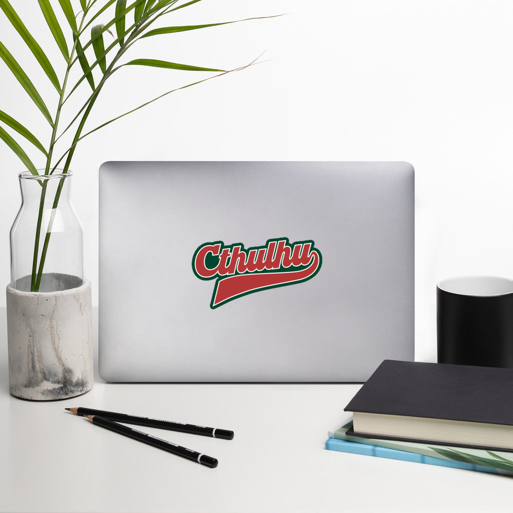 Script de la Ligue Cthulhu – Lettrage Eldritch Vintage Autocollants sans bulles