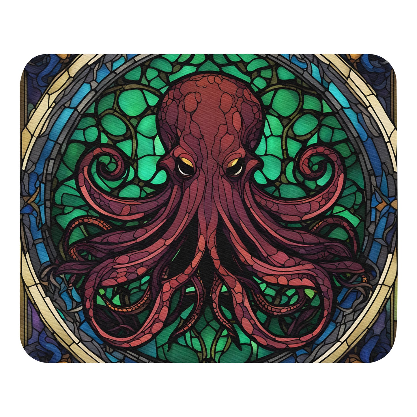 Tapis de souris Vitrail de Cthulhu