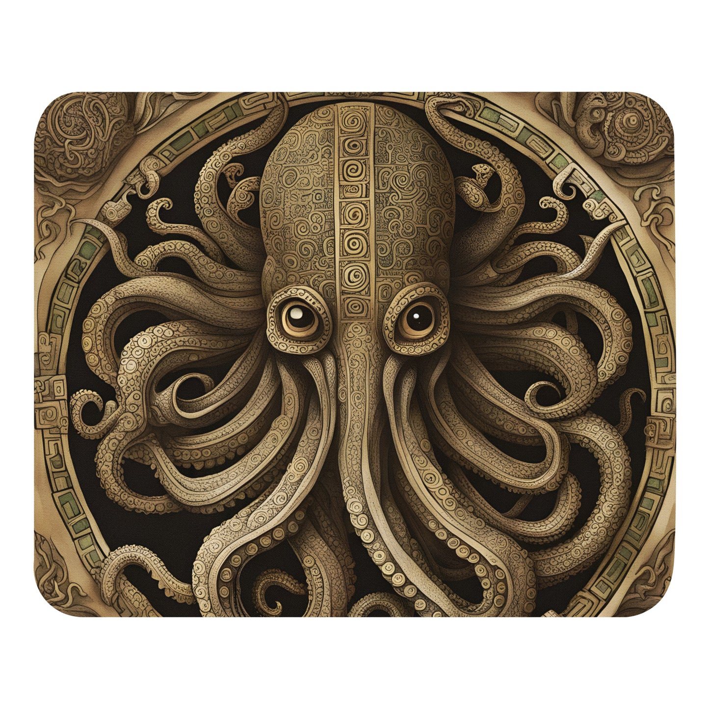 Cthulhu Mesoamerican Codex Mouse pad