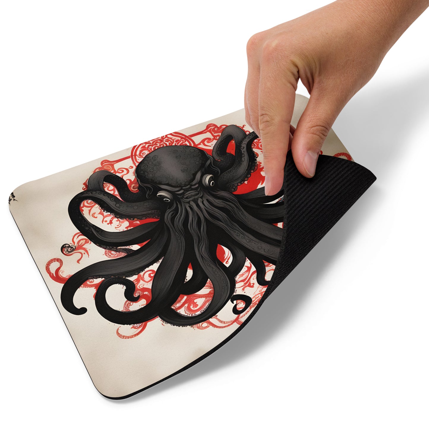 Tapis De Souris Peinture à l'encre asiatique Cthulhu