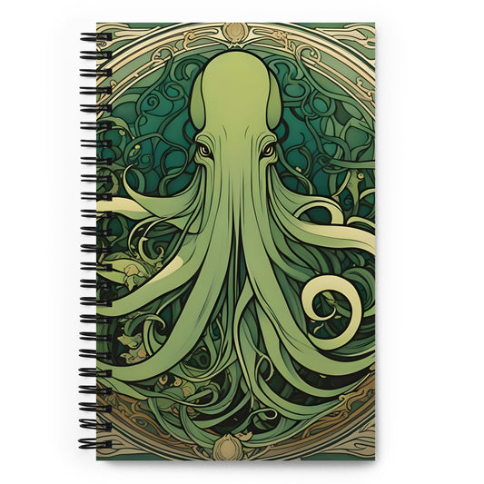 Cthulhu Art Nouveau Spiral notebook