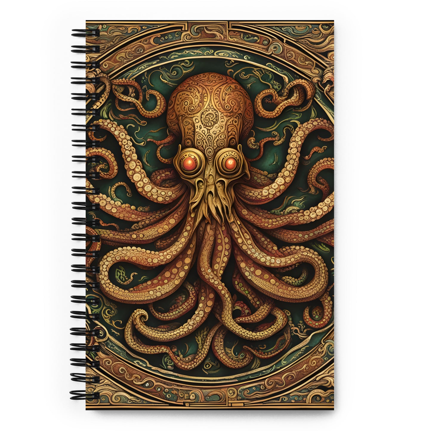 Cthulhu Mesoamerican Codex Spiral notebook