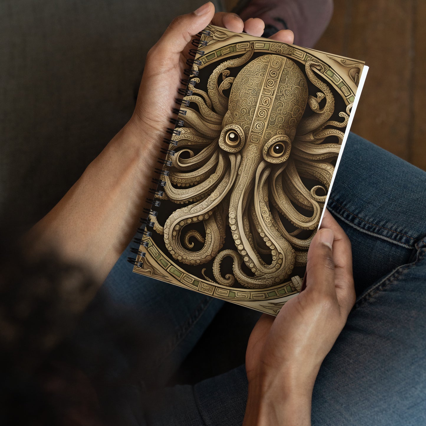 Cthulhu Mesoamerican Codex Spiral notebook