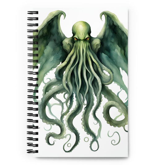 Cthulhu Pintura A La Acuarela Cuaderno De Espiral