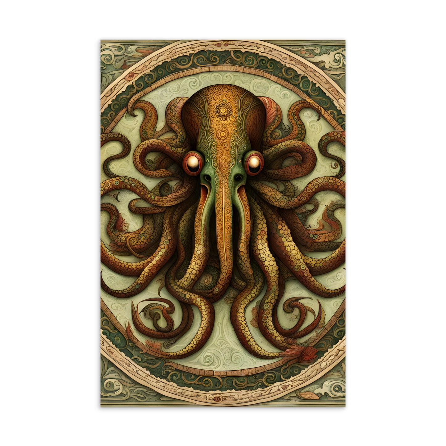 Carte postale standard du Codex mésoaméricain de Cthulhu