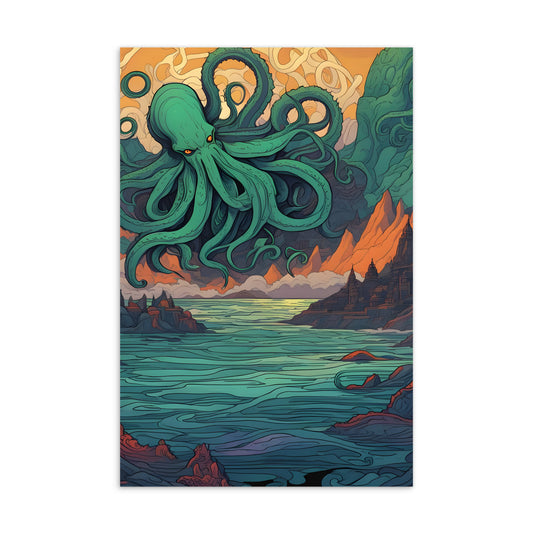 Cthulhu Mystical Symbolism Standard Postcard