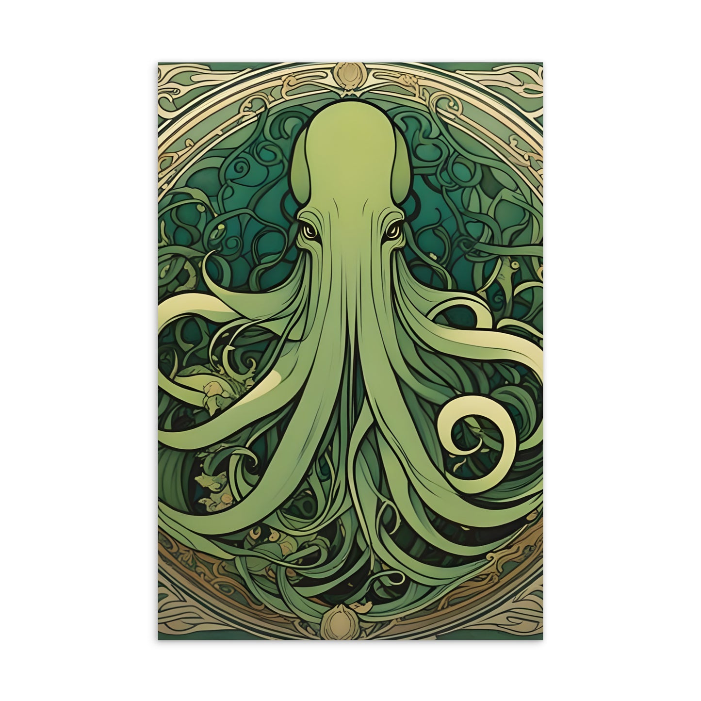 Cthulhu Art Nouveau Standard Postcard