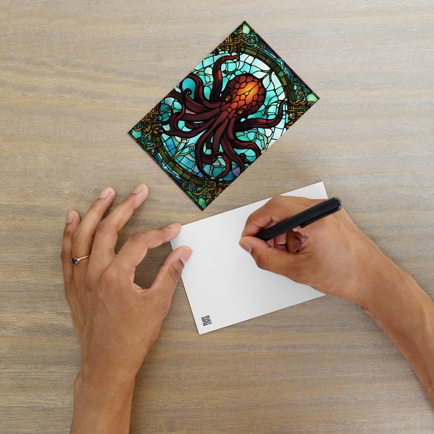 Cthulhu Stained Glass Standard Postcard