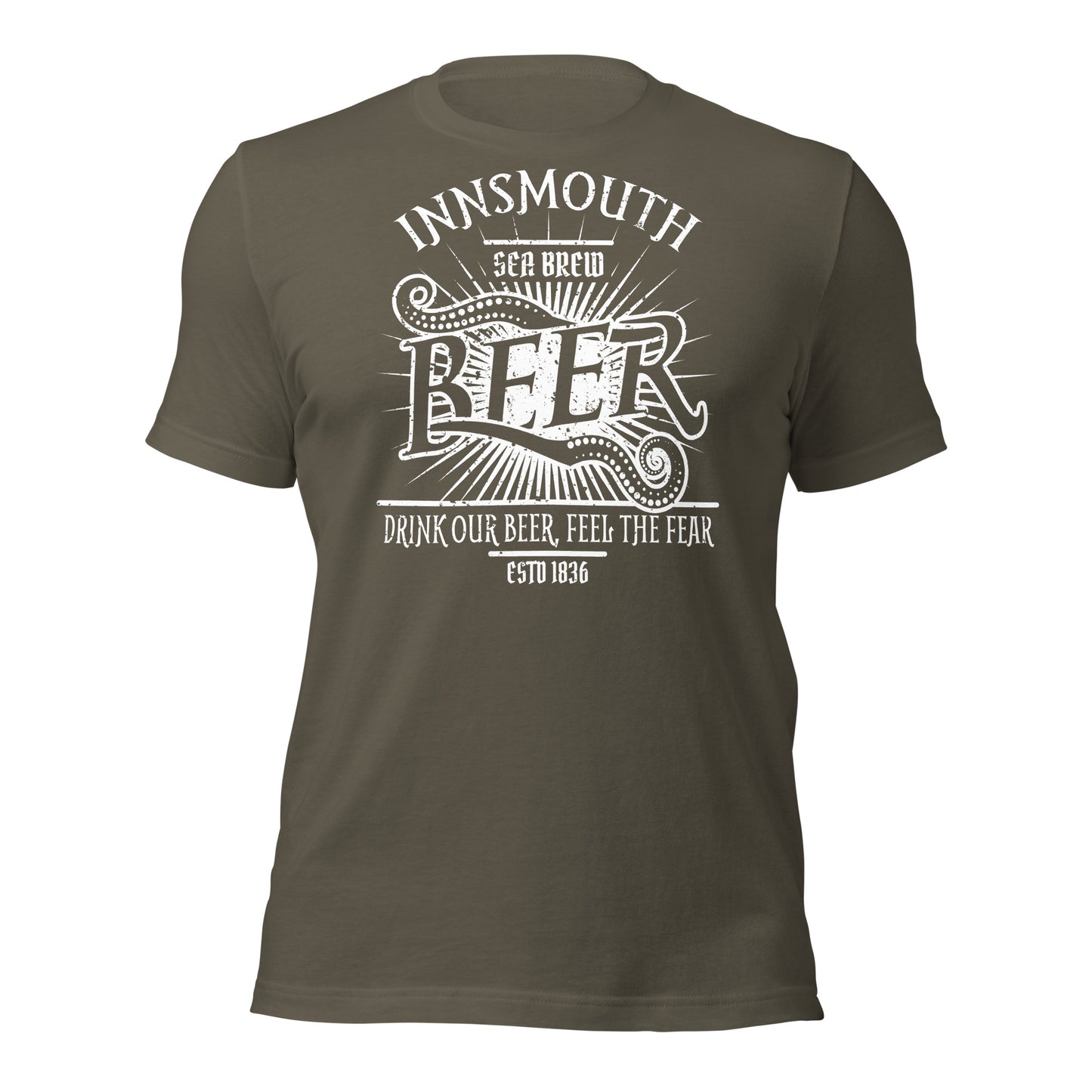 Innsmouth Beer Label Lovecraft T-shirt unisexe