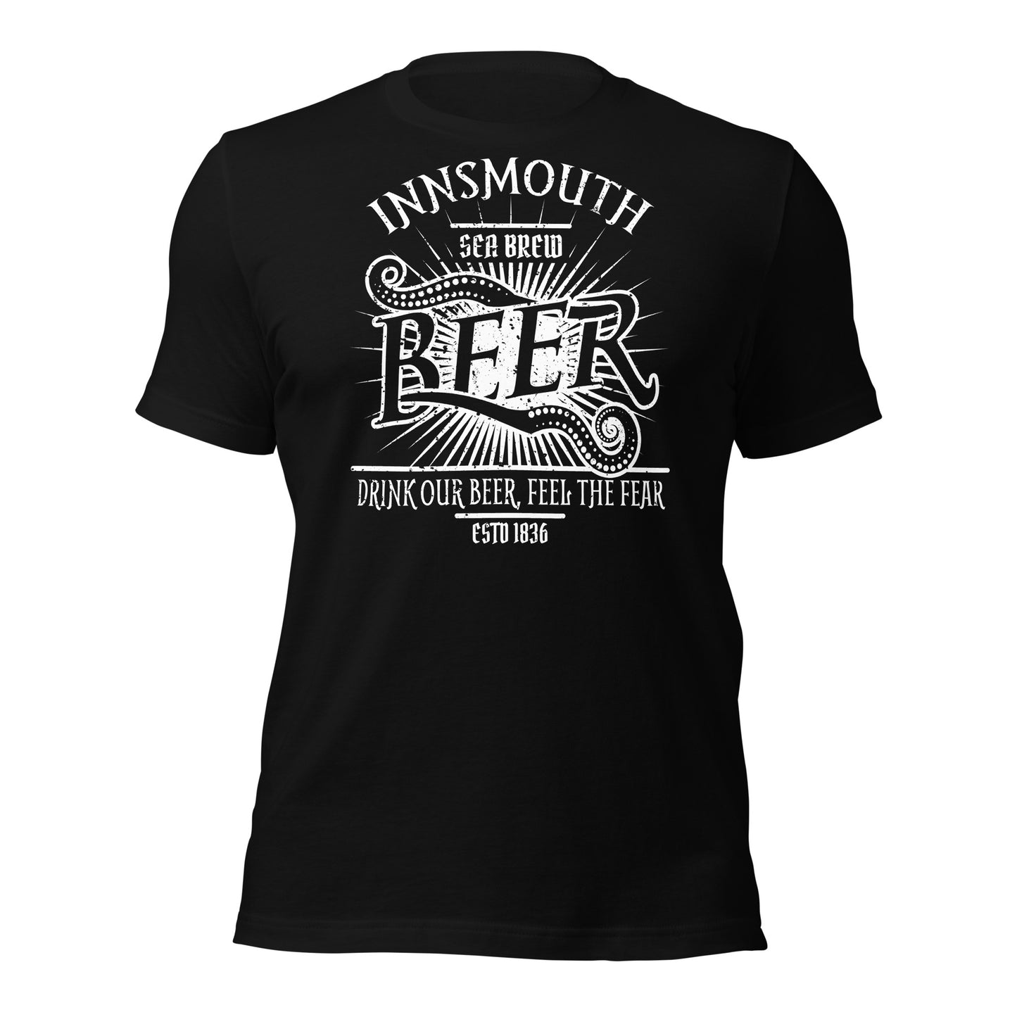 Innsmouth Beer Label Lovecraft T-shirt unisexe