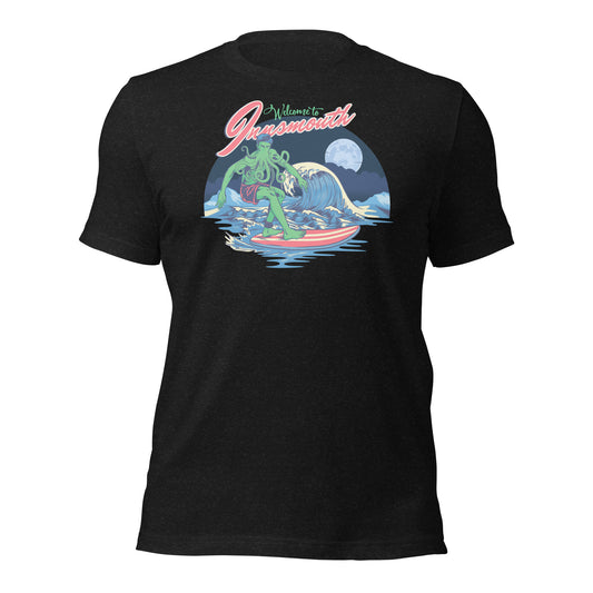 Innsmouth Surfing Lovecraft Unisex t-shirt