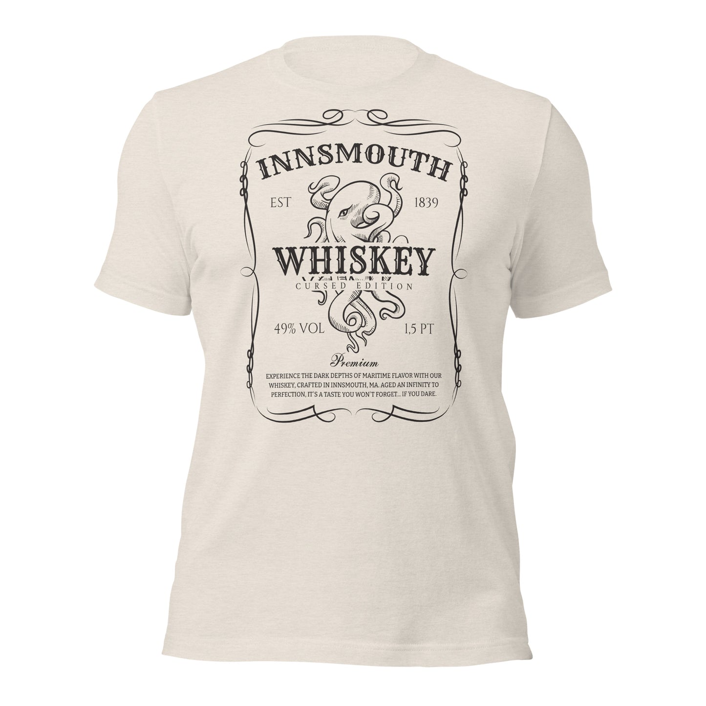 Innsmouth Whisky Label Lovecraft T-shirt unisexe