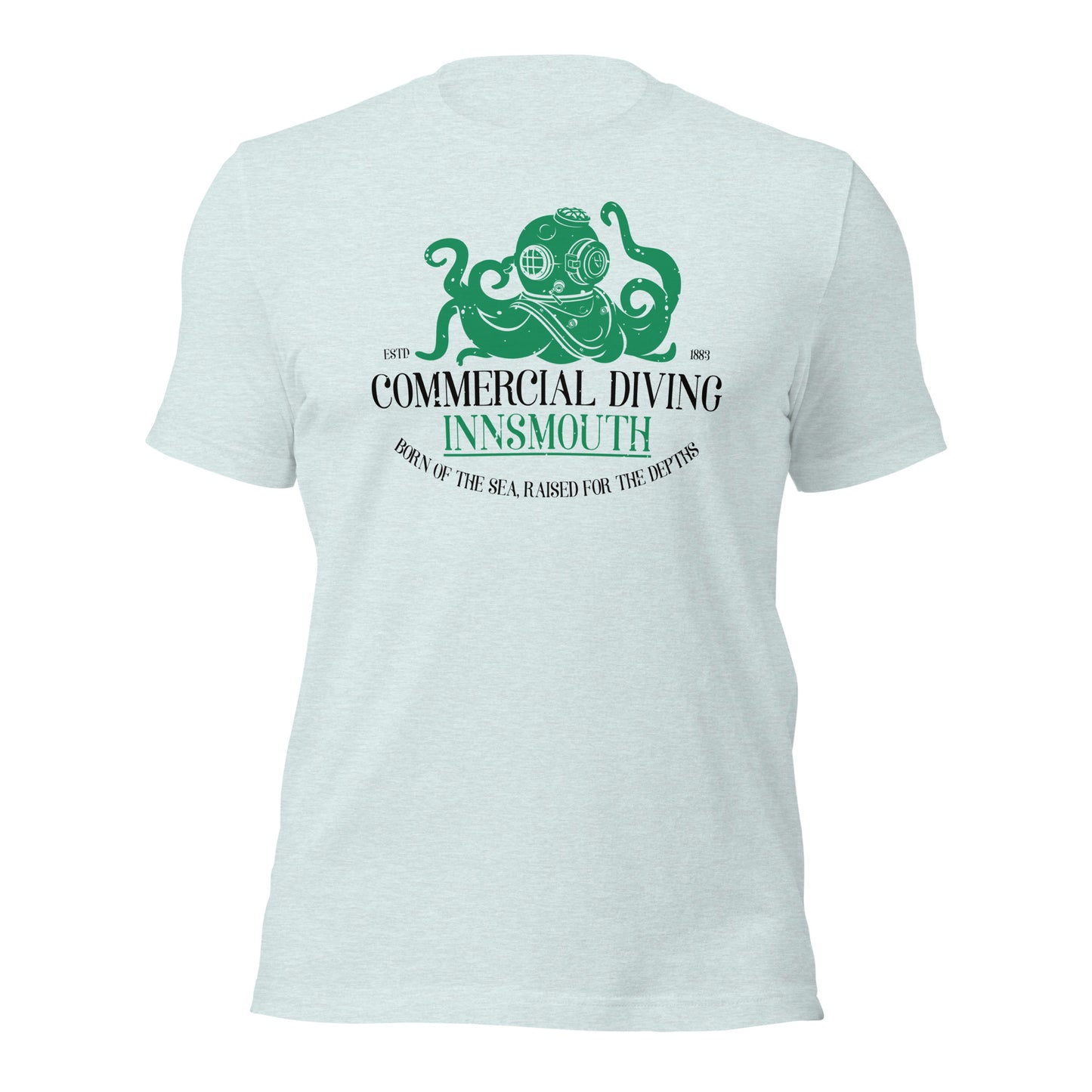 Camiseta unisex de buceo comercial Innsmouth