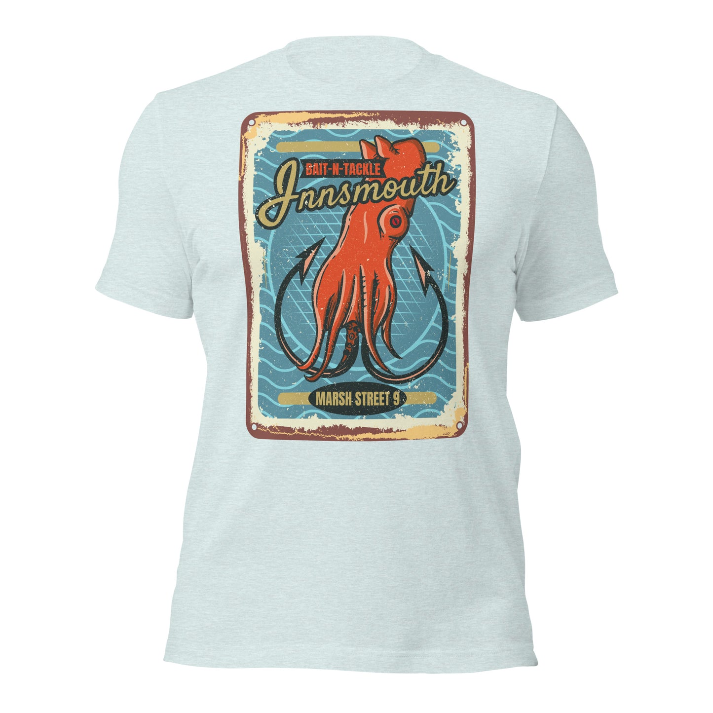 Camiseta unisex Innsmouth Bait and Tackle Fishing Lovecraft