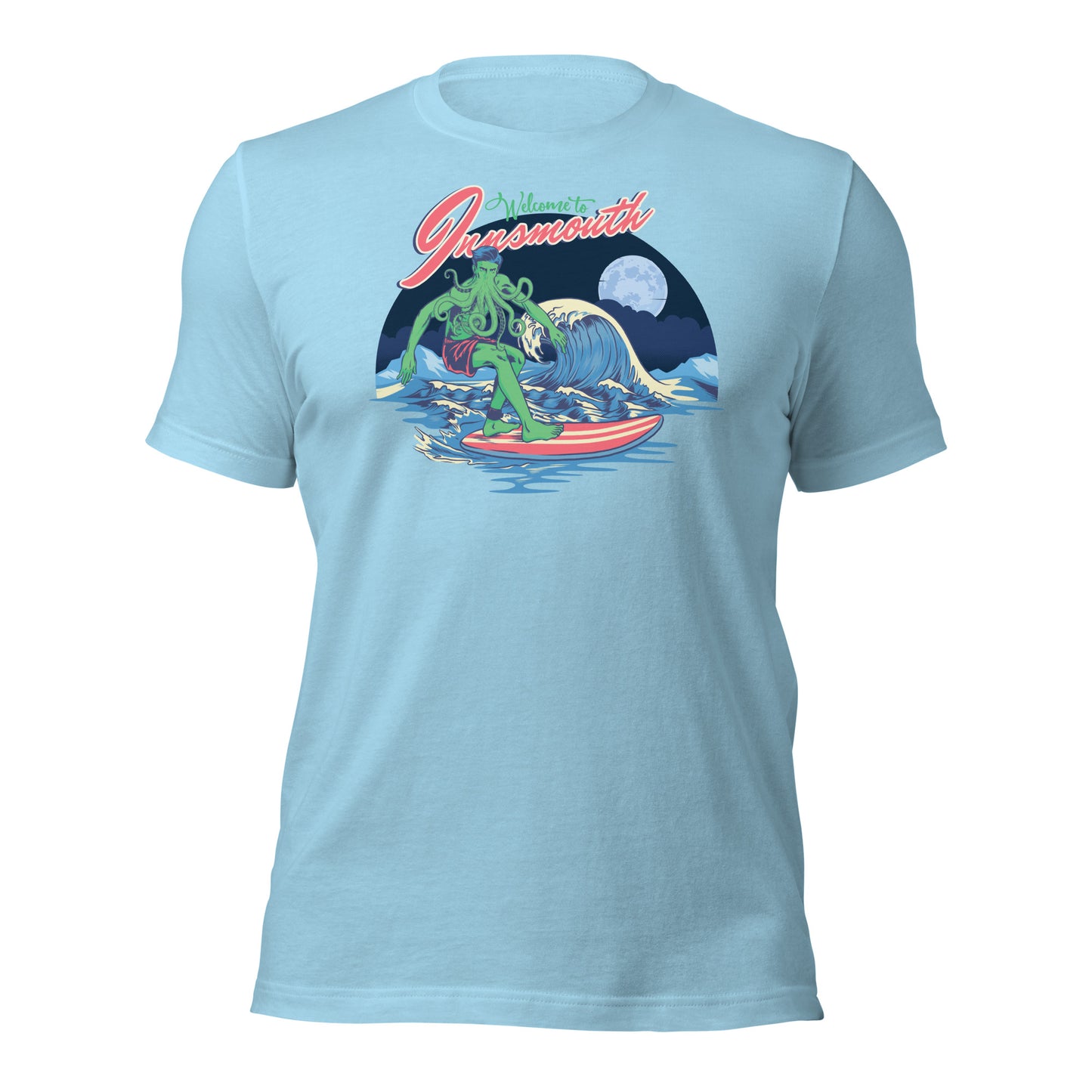 Innsmouth Surfing Lovecraft Unisex t-shirt