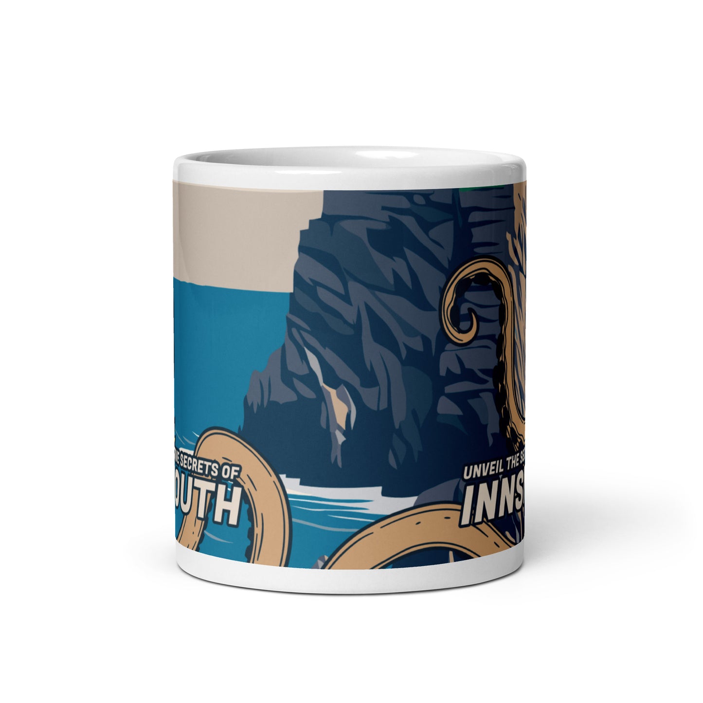 Innsmouth Woman Cthulhu Travel Tasse blanche brillante