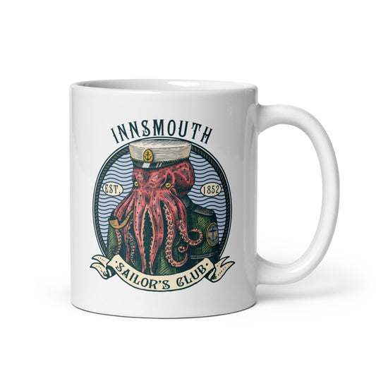 Cthulhu Sailor Innsmouth White glossy mug