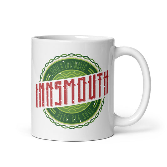 Innsmouth Lovecraft Soda Refresco Taza blanca brillante